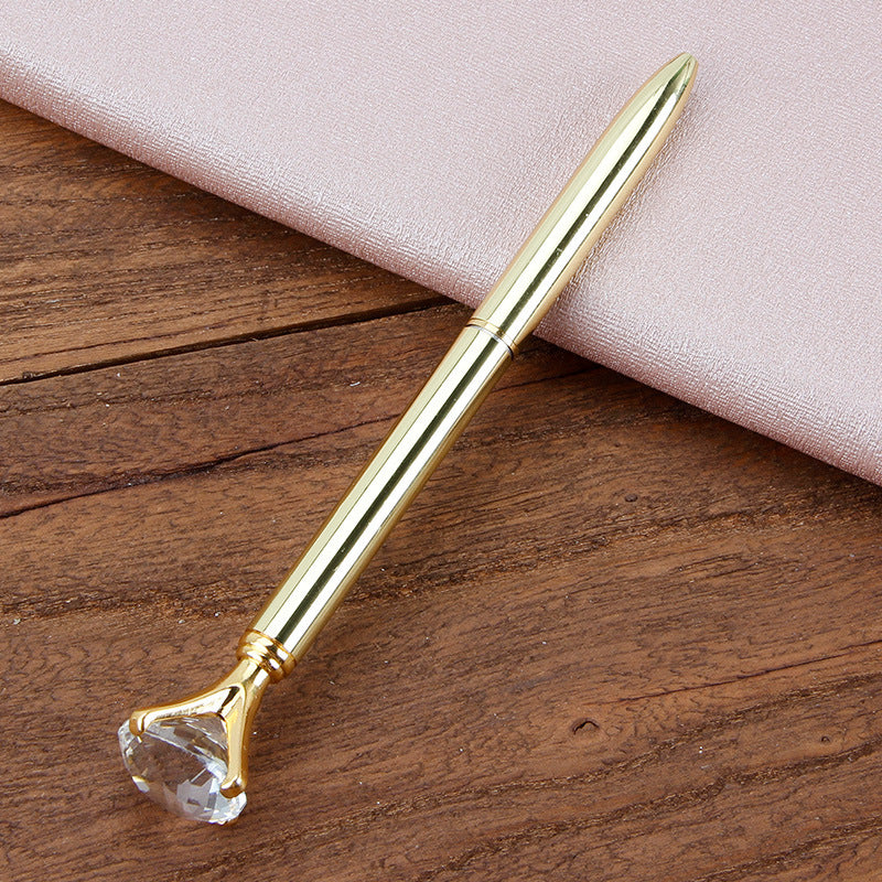 Metal Ballpoint Pen Student Gift Diamond Ballpoint Pen Creative Crystal Advertising Pen