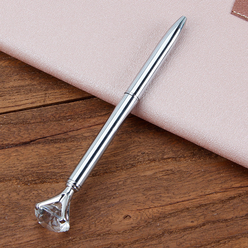 Metal Ballpoint Pen Student Gift Diamond Ballpoint Pen Creative Crystal Advertising Pen