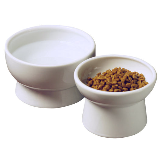 Ceramic dog bowl, cat bowl, neck guard, spill-proof cat food bowl