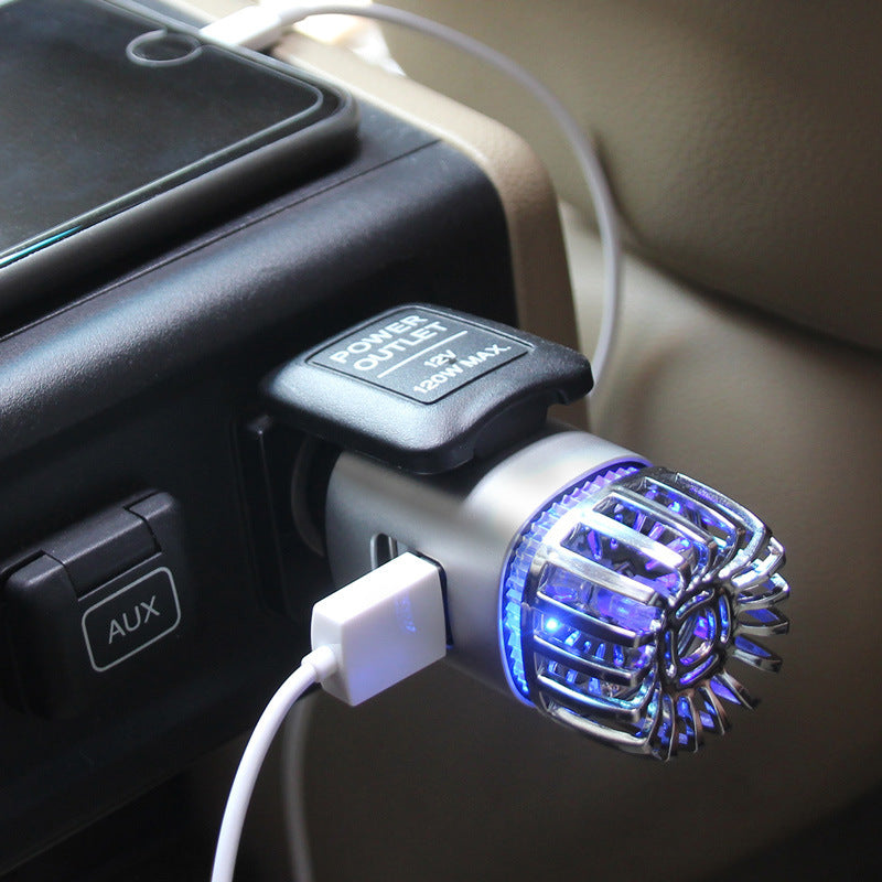 Aluminum alloy USB car air purifier