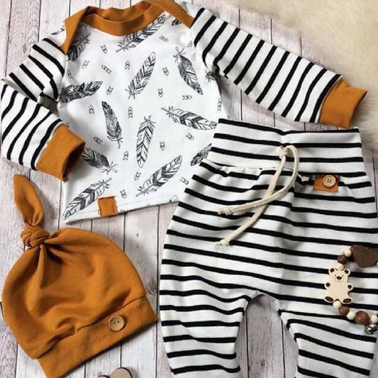 Fashion Personality Children's Clothing 3-piece Set