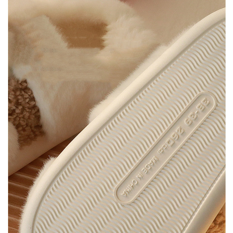 Household Thick Soled Lovers' Winter Slippers