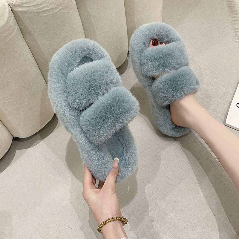 Thick Soled Wool Slippers For Women