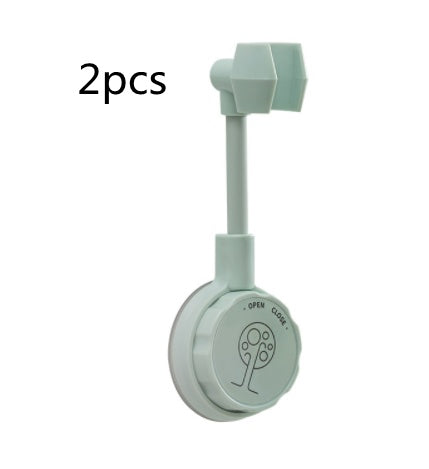 Sucker Adjustable Bathroom Shower Head Holder Wall Mount 360 Degrees Rotate